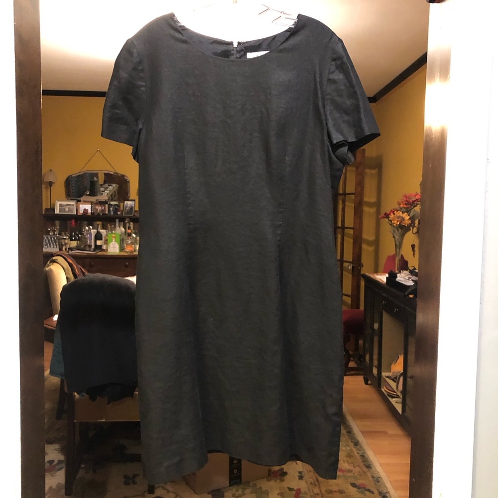 Oval Room, Little Black Dress- Linen, Lined- Size 14